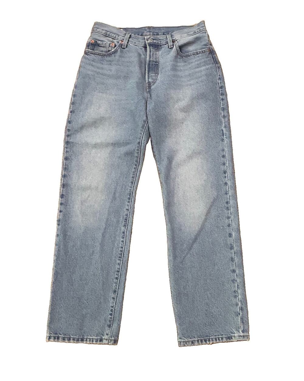 Levi’s Premium 501 ‘90s Jeans Big E Light Wash High Rise Straight Button Fly -